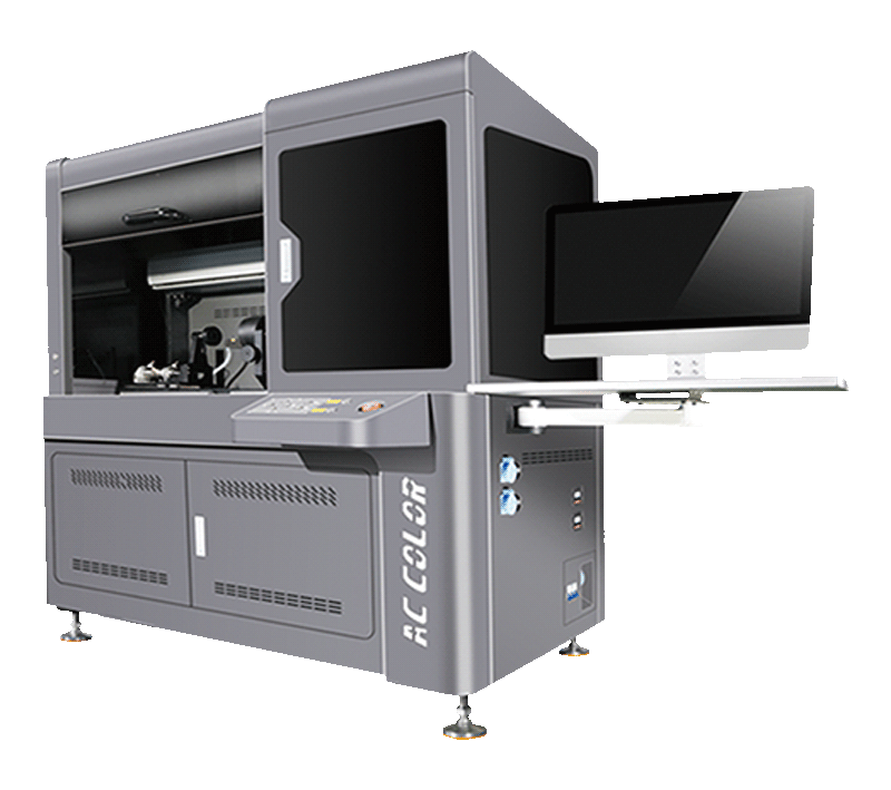 High Productivity UV-LED Inkjet Printer for Taper / Cylinder Printing
