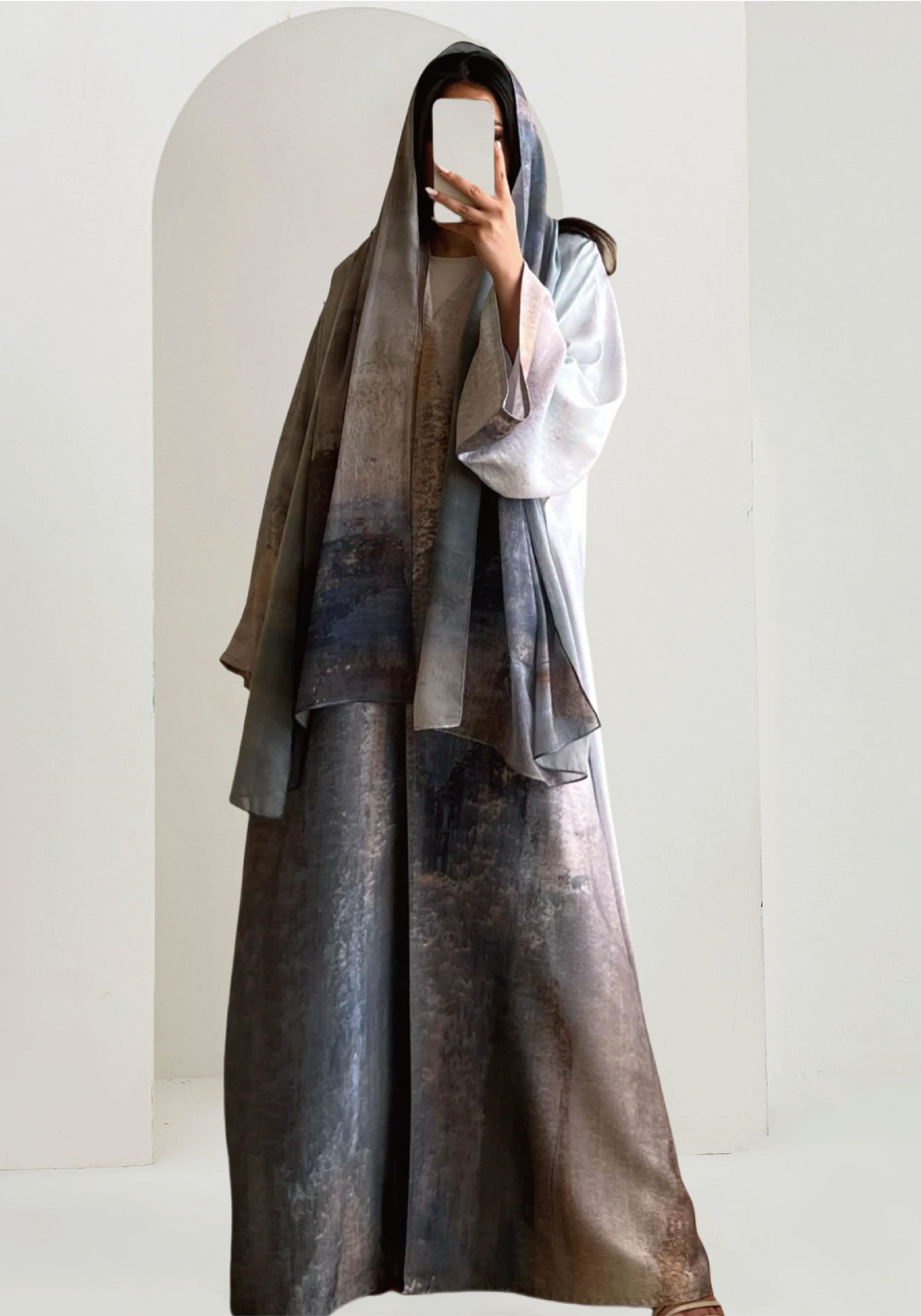 Ombré Printing Abaya