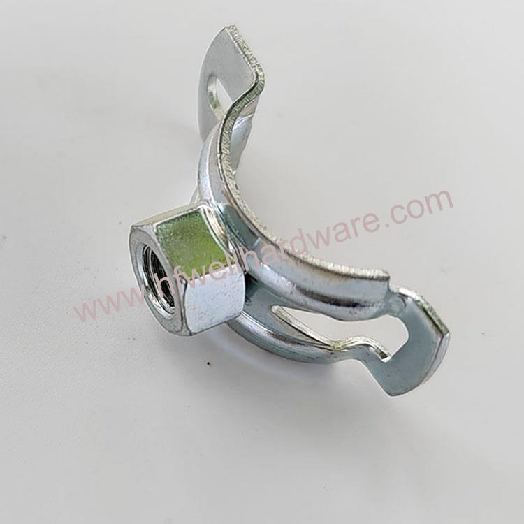 customstainlesssteelwideopenclamppipeclipstampingparts