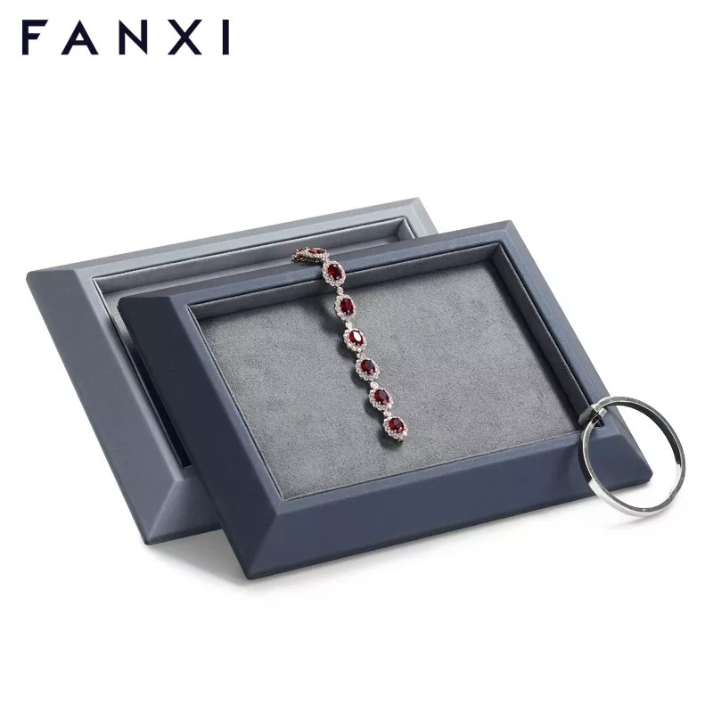 FANXIcustomgrayjewelrydisplaytraywithmicrofi-format_webp