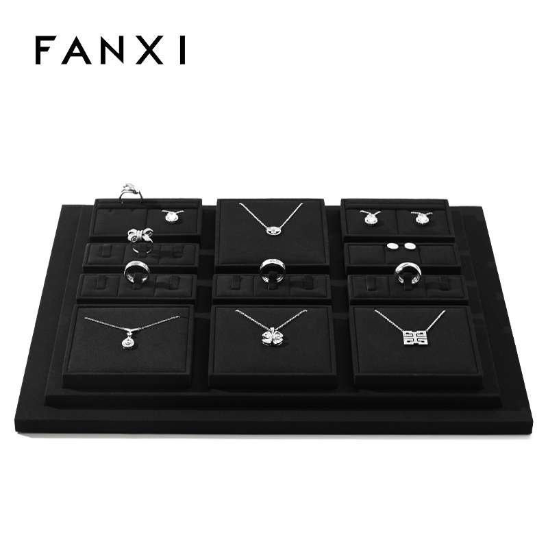 TT268-FANXIblackmicrofiberwoodenjewelrydisplay-6