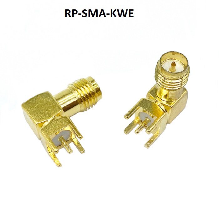 90 Degree Rp Sma Female Connector Rp Sma Kwe Rf Connector Rp Sma Khd Right Angle Pcb Mount