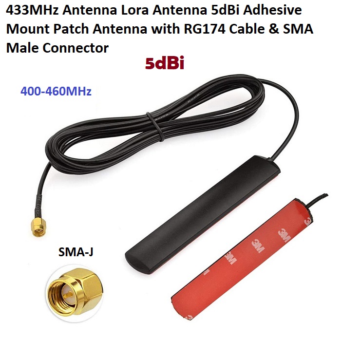 Dbi Mhz Antenna Lora Antenna Adhesive Mount Patch Antenna With