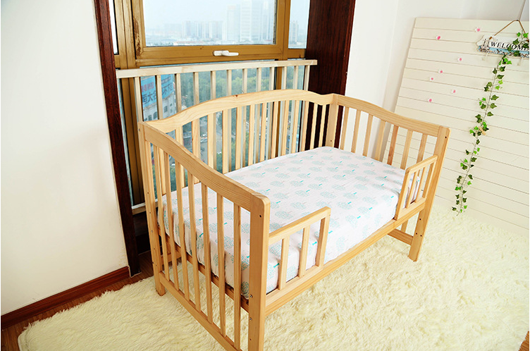 70%organic Bamboo 30%cotton Muslin Soft Breathable Comfortable Baby Crib Sheet - View 2