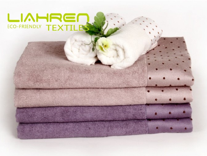 HOT Luxurise 500 GSM Bamboo Cotton Bath Towel Hand Towel And Washcloth For Bathroom, Spa ,GYM Classic Set - View 4