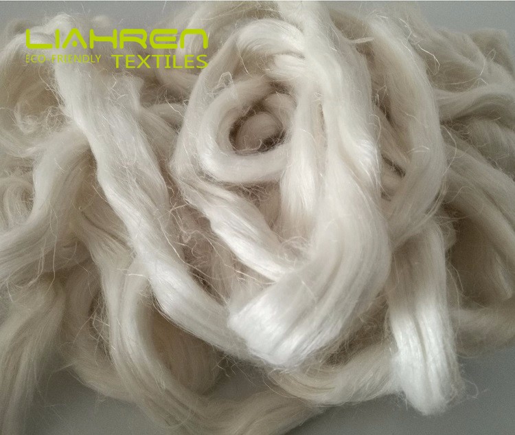 Linen Fiber Top 75mm Bleached White - View 2