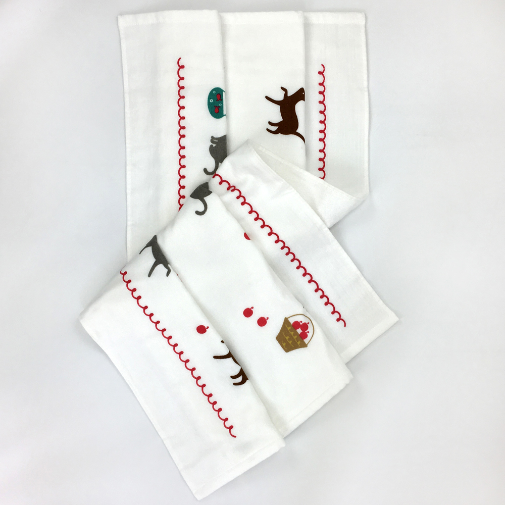 Bamboo Cotton Bath Towel And Washcloth For Baby Bathroom, Swim One Side Muslin Print - View 5