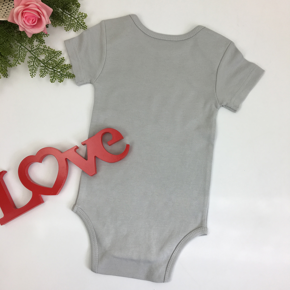 Bamboo Cotton Baby Bodysuit New Born Baby Clothes Boys Girls Short Sleeves Romper - View 4