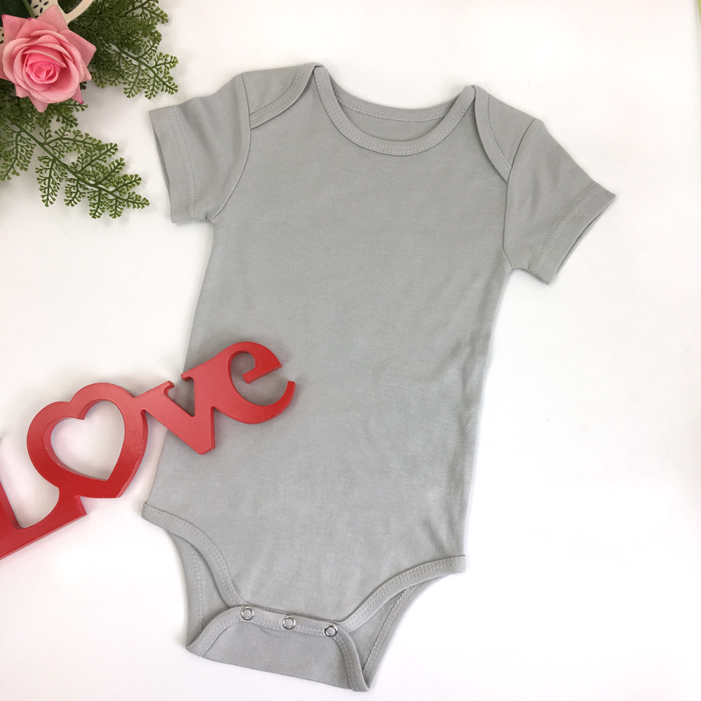 Bamboo Cotton Baby Bodysuit New Born Baby Clothes Boys Girls Short Sleeves Romper - View 2