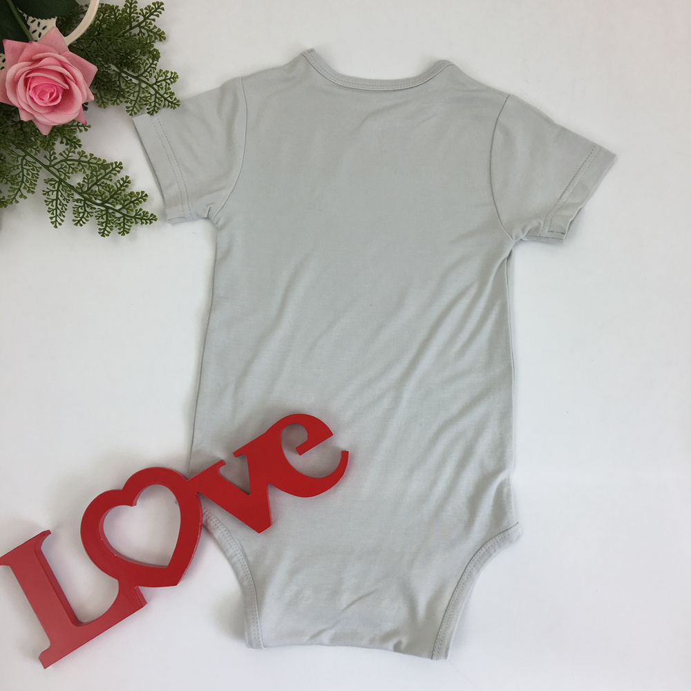 Bamboo Baby Bodysuit New Born Baby Clothes Boys Girls Short Sleeves Romper - View 6