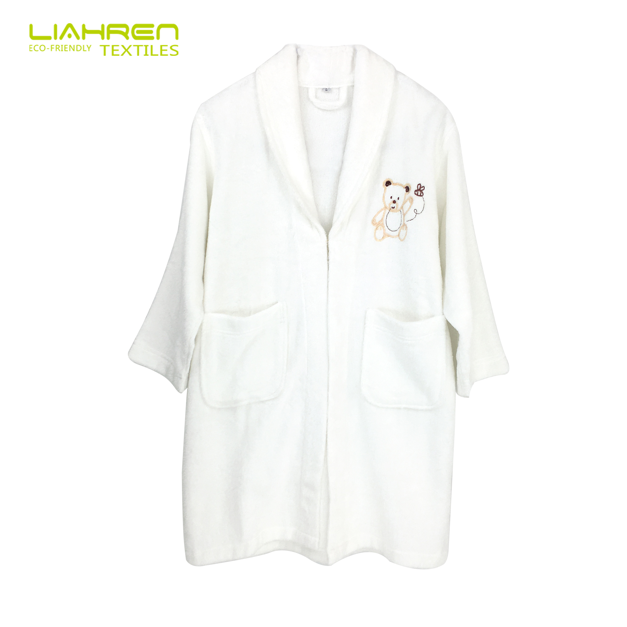 Bamboo Kids Bathrobe Terry Velour Fabrics Robe