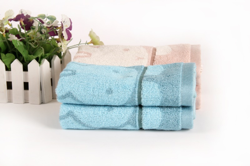 Bamboo Cotton Bath Towel Hand Towel And Washcloth For Baby Kids Child Teen Bathroom, Swim 4pcs Set Bunny Jacquard - View 5