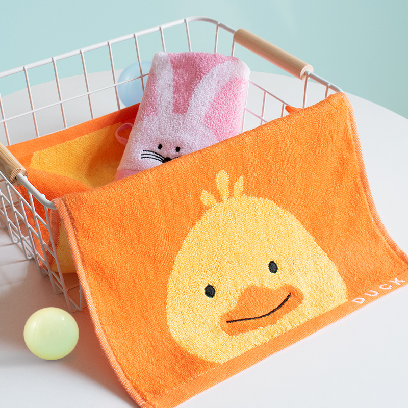 HOT Bamboo Cotton Cartoon Hand Facial Towel For Baby Kids Child One Yarn Dyed And Embroidery - View 2