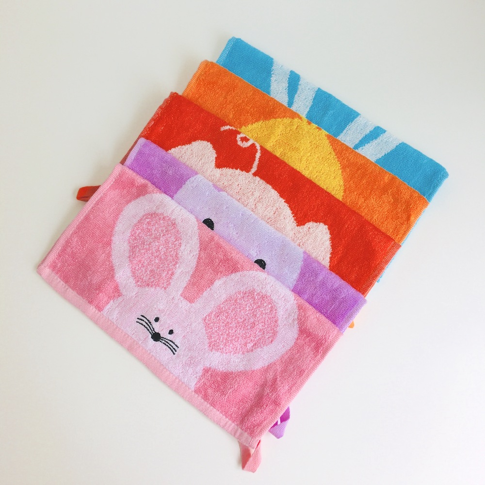 HOT Bamboo Cotton Cartoon Hand Facial Towel For Baby Kids Child One Yarn Dyed And Embroidery - View 6