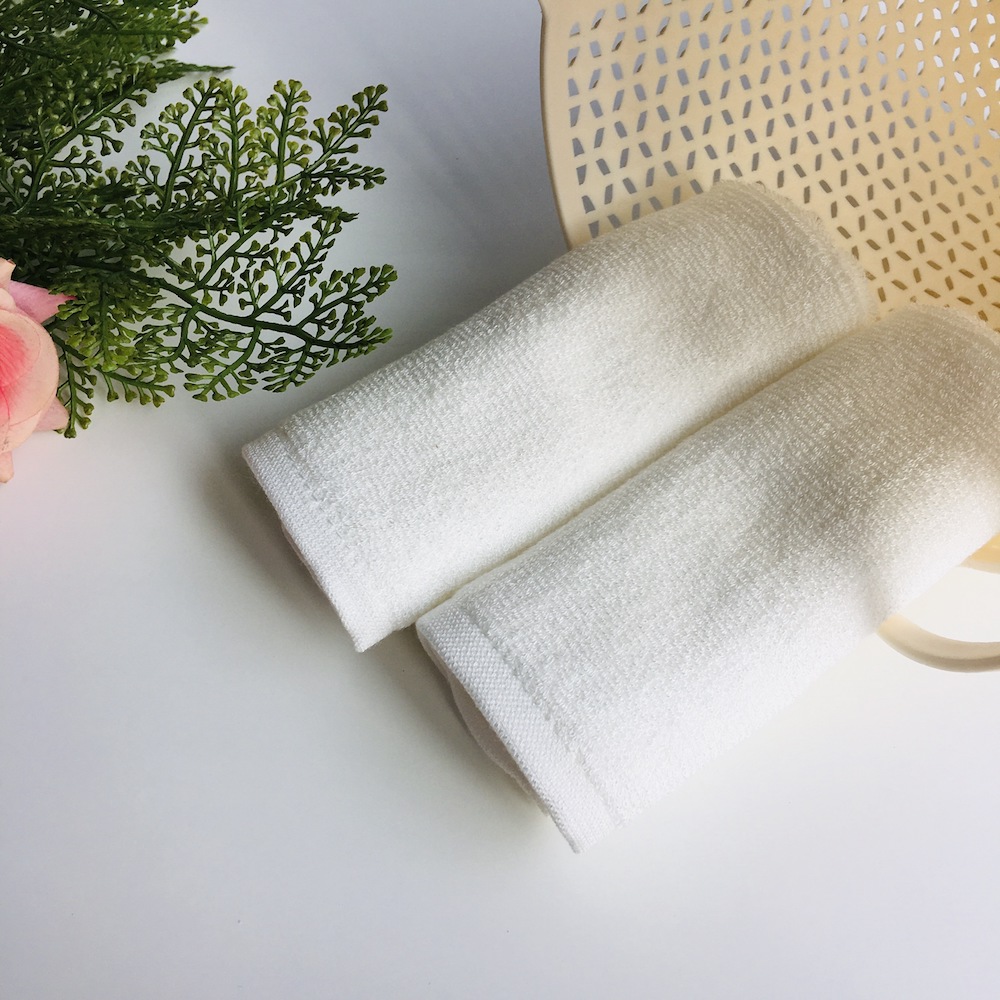 100% Bamboo Fiber Super Soft And High Absorbent Multi-Purpose Fingertip Towels, 6 Washcloths Face Cloths (10inch X 10inch). 6 Pieces Box Classic White - View 5