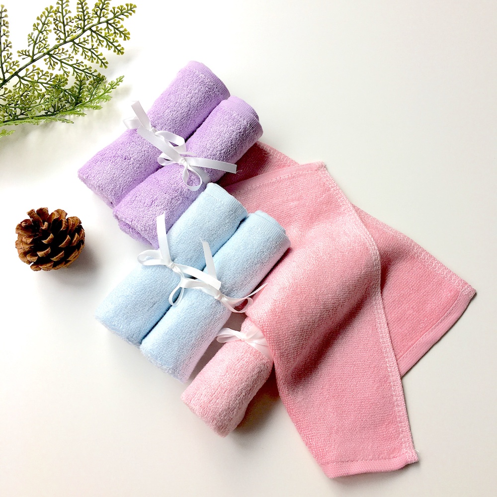 100% Bamboo 3 Color Small Bamboo Washcloths Set 6 Pack For Newborn Baby Bath Hand Towel And Face Cloths Or Bathroom-Kitchen Multi-Purpose Soft-Comfortable Absorbent Fingertip Towels 10' X 10' - View 6