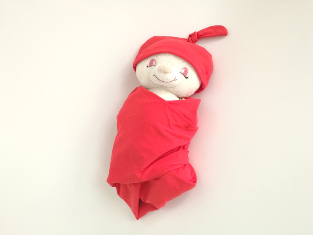 Bamboo Jersey Baby Wrap With Hat