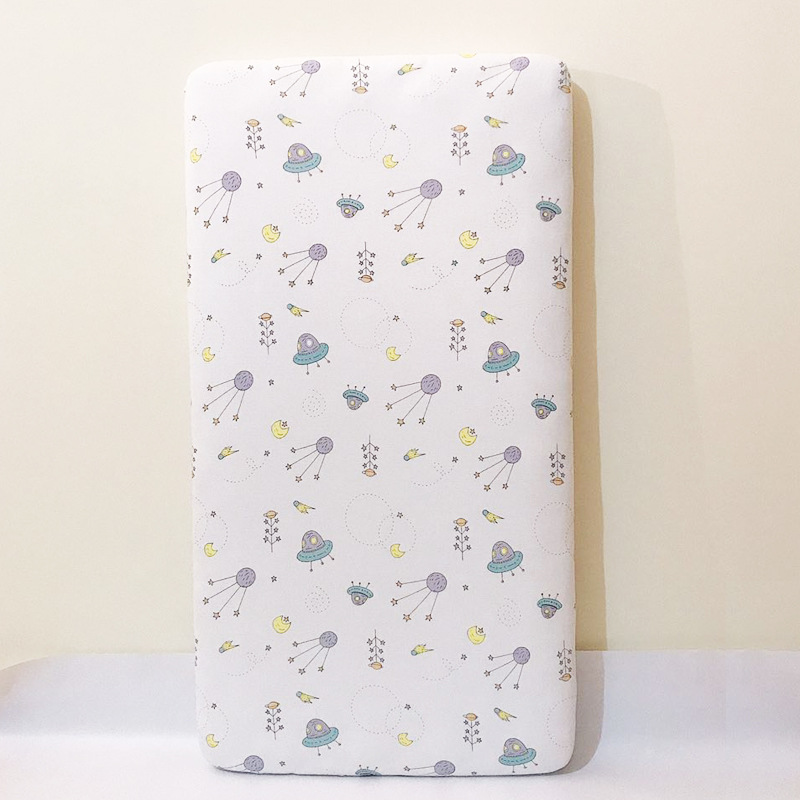 100% Organic Cotton Knitted Jersey Soft Breathable Comfortable Baby Crib Sheet - View 3