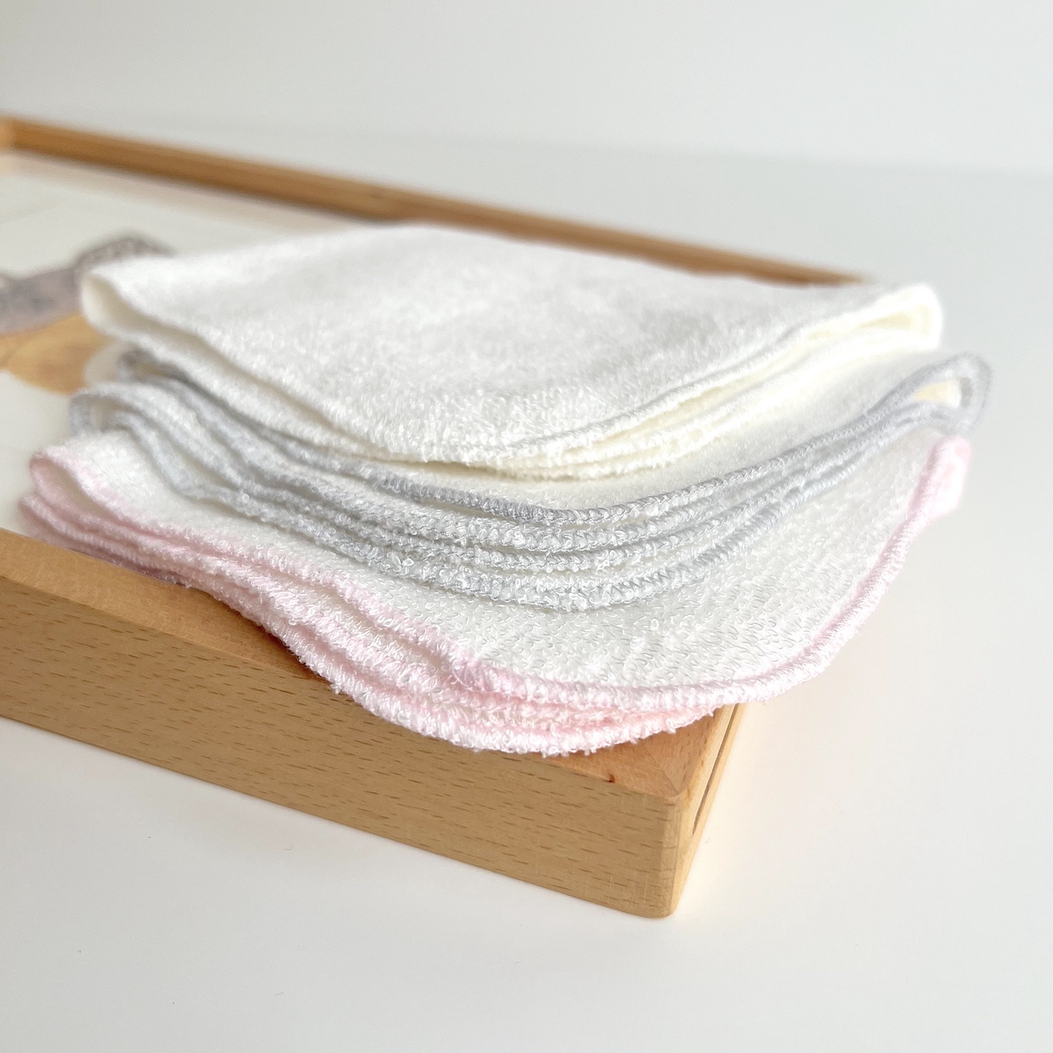 Bamboo Density Stitch Edge Washcloth Hand Facial Towel For Baby Kids Child And Adult Make Up Remover Cloths - View 7