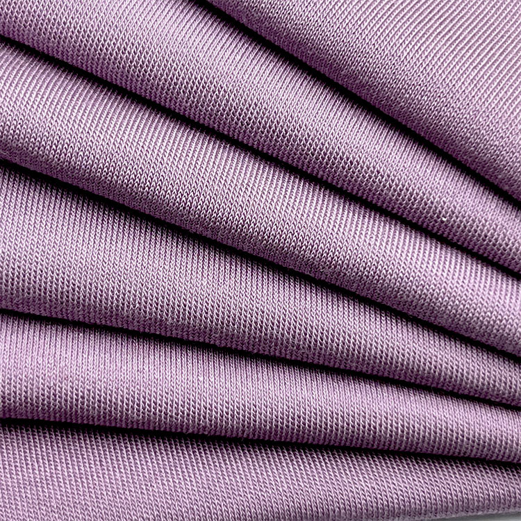 95%tencel 5%spandex 200 GSM 175cm Ne60 Soft Compact Tencel T-shirt Interlock Fabrics