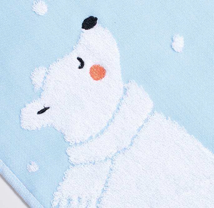 Bamboo Cotton Cartoon Soft Hand Facial Towel For Boys One Side Muslin Jacquard Another Side Terry - View 3