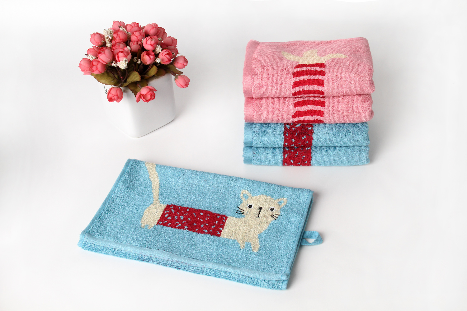 Bamboo Cotton Cartoon Super Soft Hand Facial Towel For Boys And Girls Yarn Dyed Jacquard - View 8