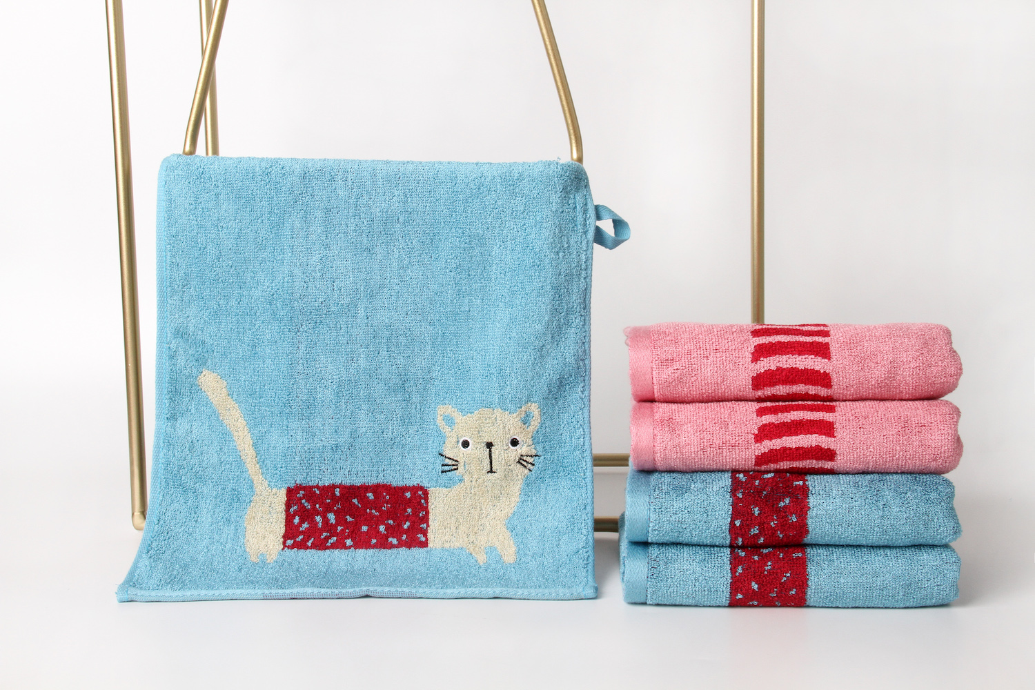 Bamboo Cotton Cartoon Super Soft Hand Facial Towel For Boys And Girls Yarn Dyed Jacquard - View 5