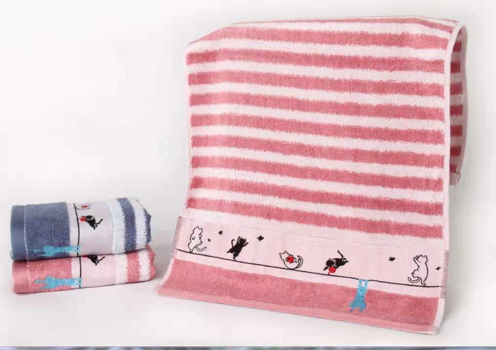 HOT Bamboo Cotton Cartoon Super Soft Hand Facial Towel For Boys And Girls Big Size And Thick Yarn Dyed Jacquard And Embroidery - View 5