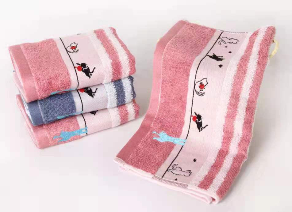 HOT Bamboo Cotton Cartoon Super Soft Hand Facial Towel For Boys And Girls Big Size And Thick Yarn Dyed Jacquard And Embroidery - View 3