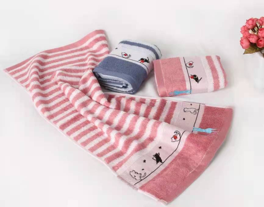 HOT Bamboo Cotton Cartoon Super Soft Hand Facial Towel For Boys And Girls Big Size And Thick Yarn Dyed Jacquard And Embroidery - View 2