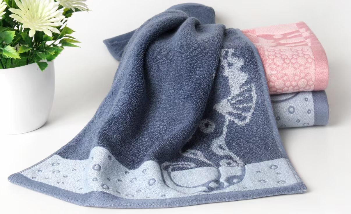 NEW Bamboo Cotton Cartoon Super Soft Big And Thick Hand Facial Towel For Boys And Girls Yarn Dyed Jacquard - View 5