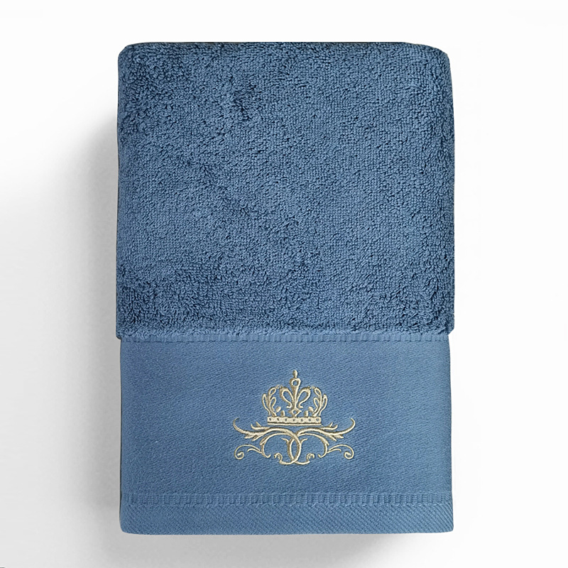 Luxury Soft Cotton Hotel Towels Set Starred Hotel Large Size Thick 3pcs Stock Supply Customized Embroidery Logo And Labels - View 6