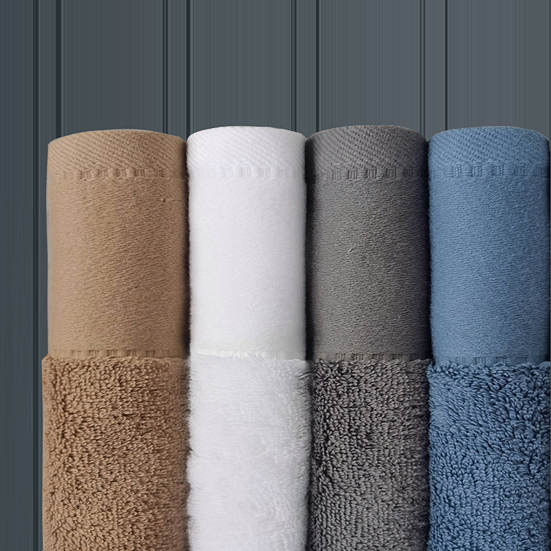 Luxury Soft Cotton Hotel Towels Set Starred Hotel Large Size Thick 3pcs Stock Supply Customized Embroidery Logo And Labels - View 4