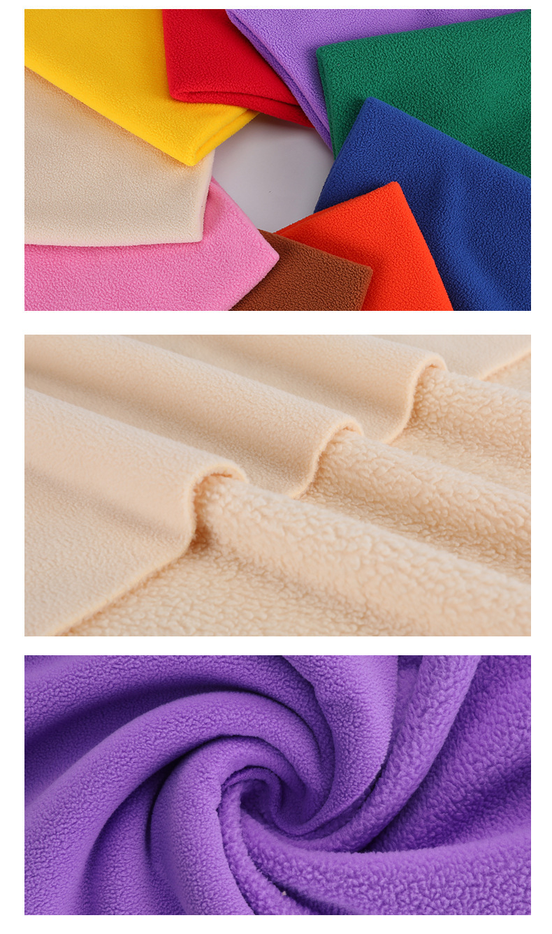 Eco-friendly Recycle Polyester Polar Fleece Fabric 360 GSM 155cm For Coat Sport Clothing Loungewear - View 6
