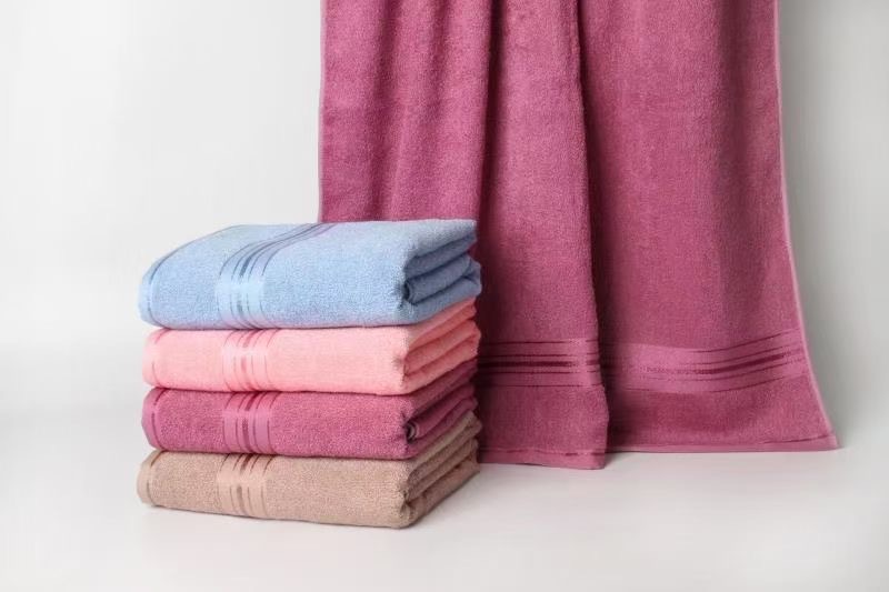 Large 80*150 Thin Soft Bamboo Cotton Bath Towel For Bathroom, Spa ,GYM - View 4