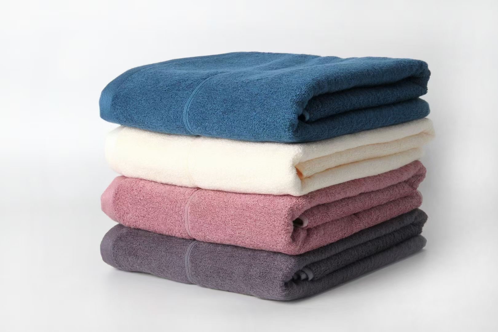 Large 80*150 Mid Thick Soft Bamboo Cotton Bath Towel For Bathroom, Spa ,GYM - View 2