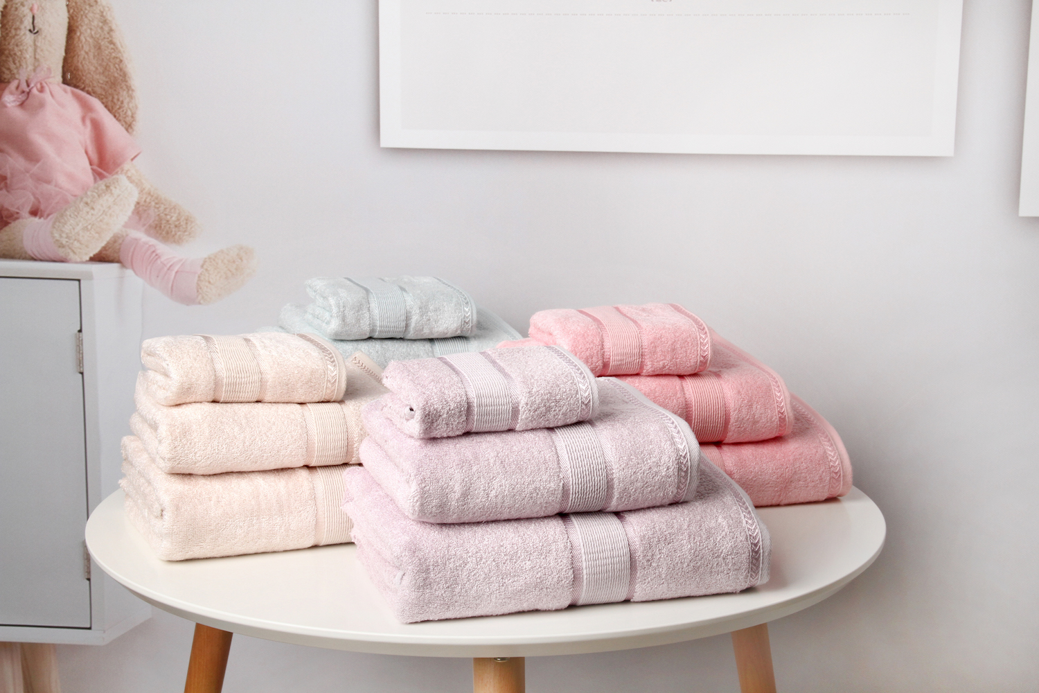 Bamboo Cotton Bath Towel Hand Towel And Washcloth For Bathroom, Spa ,GYM 3pcs Set - View 4