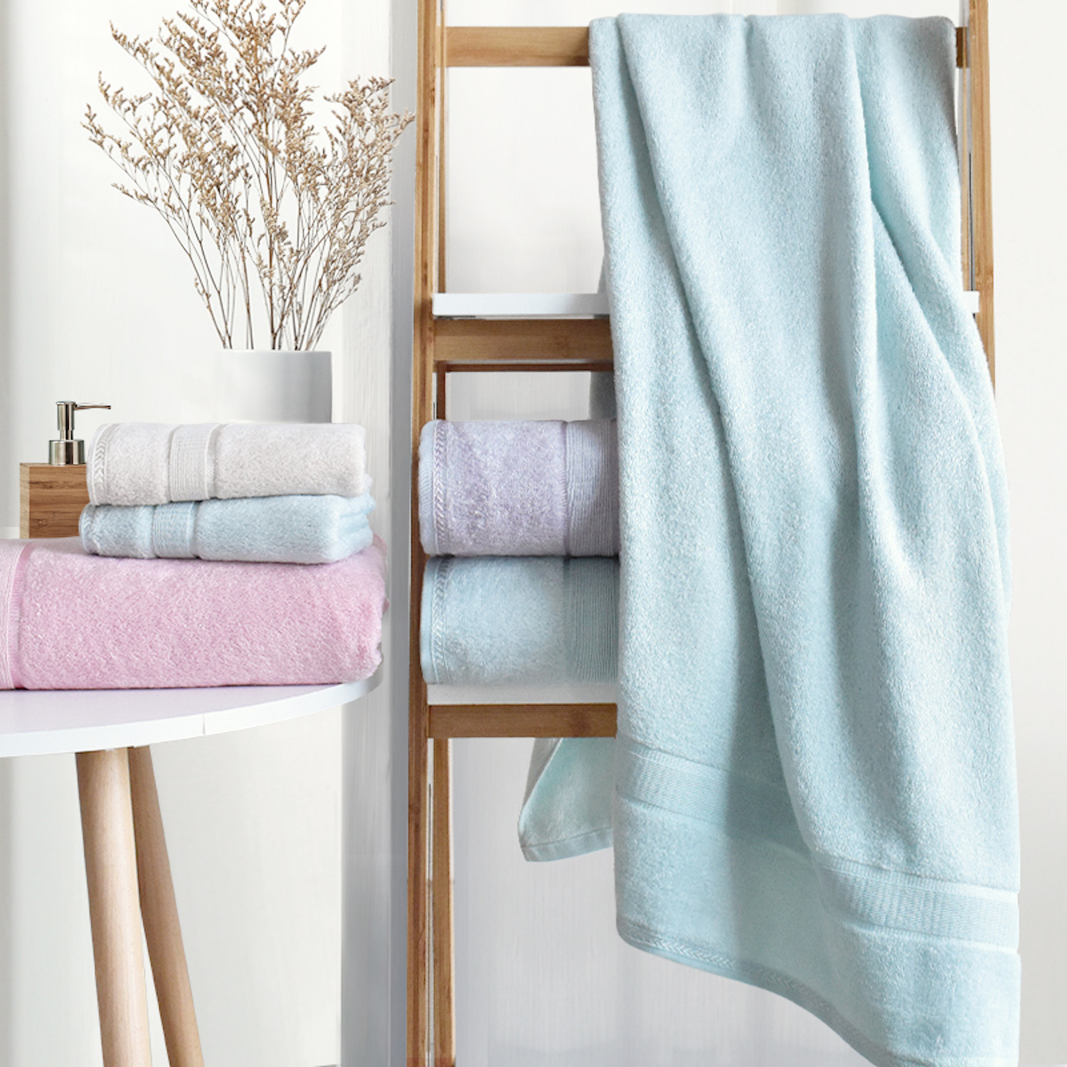 100% Bamboo Towels Super Soft Face Bath Towel Set Summer Cool Bamboo Fiber