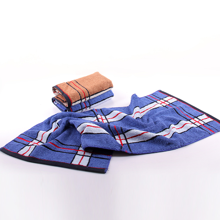Yarn Dyed Thick Bamboo Cotton Towel Set Of 2, 1 Bath Towel, 1 Face Towels, For Bathroom, Spa, GYM - View 2