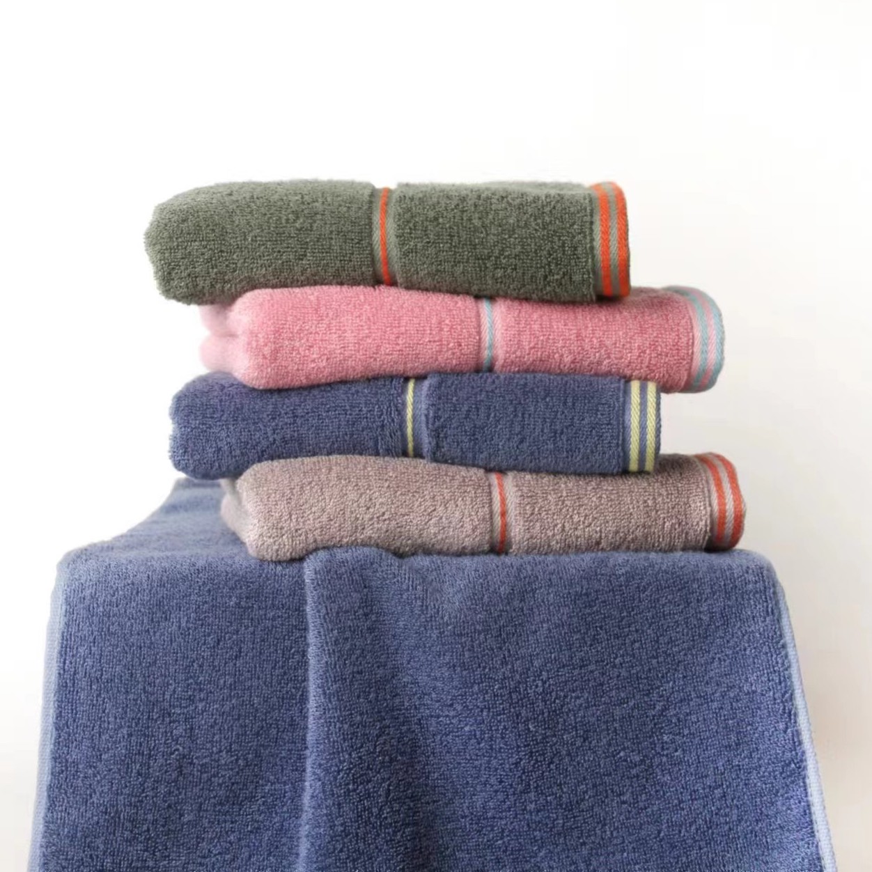 Tens Towels 100% Cotton Bath Mats 20 x 32 Inches, (Not a Bathroom Rug),  Super Absorbent, Hotel Quality Premium Floor Towels, Lux