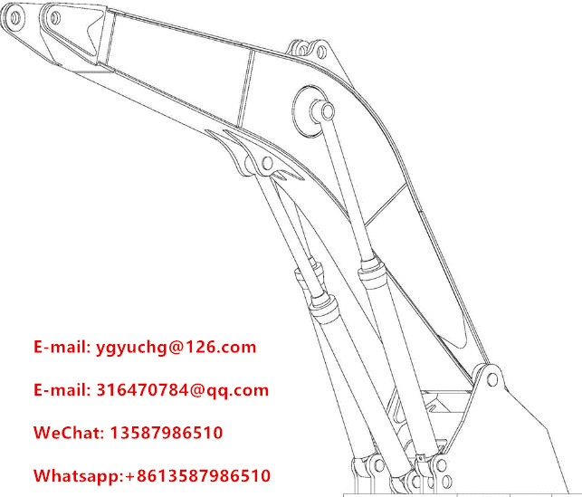 4454760 4462808 EX1200-5 BUCKET hydraulic cylinder big hydraulic ...