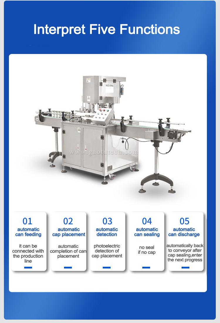 Automatic can sealing machineQingdao Gaotu Technology Co.,Ltd