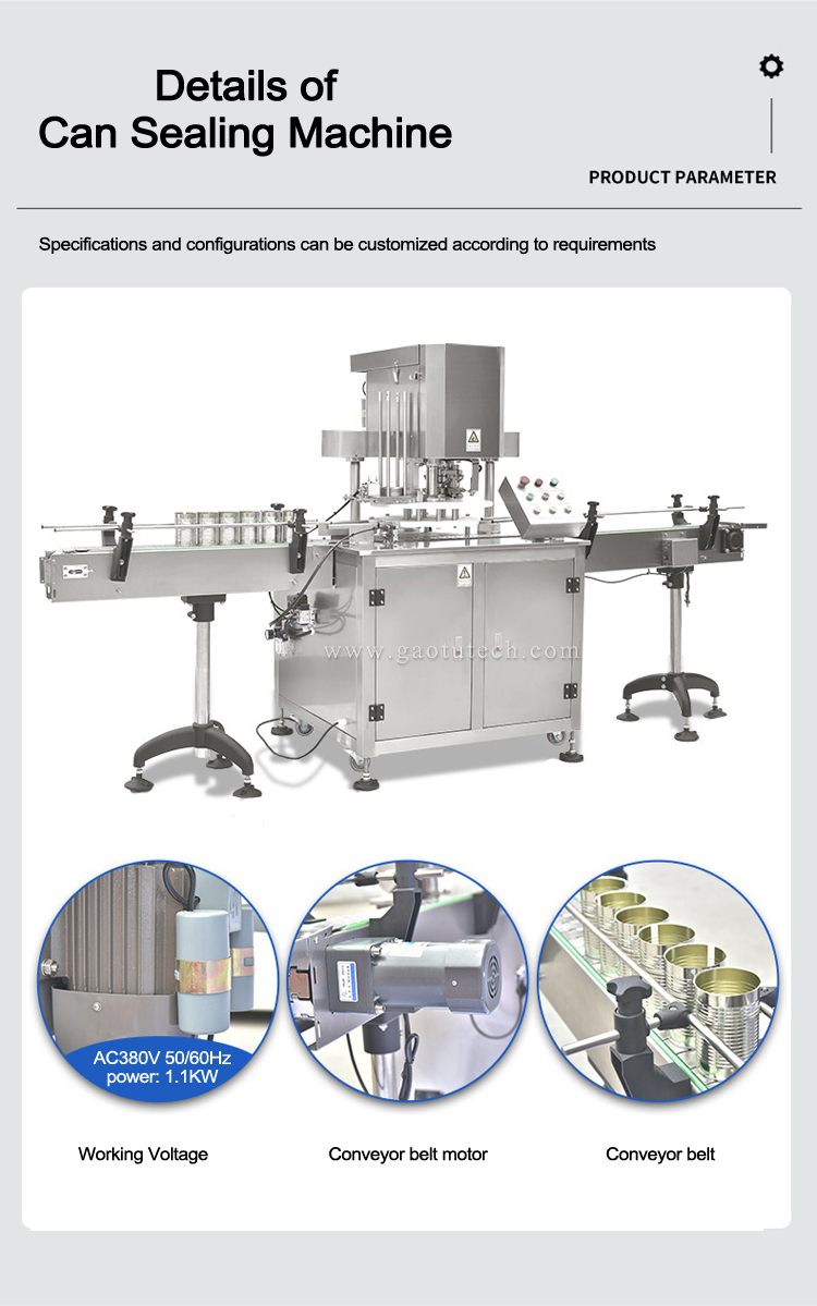 Automatic can sealing machineQingdao Gaotu Technology Co.,Ltd