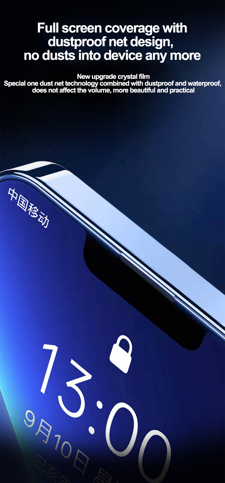 Triplestrengthened tempered glass edge to edge screen protector