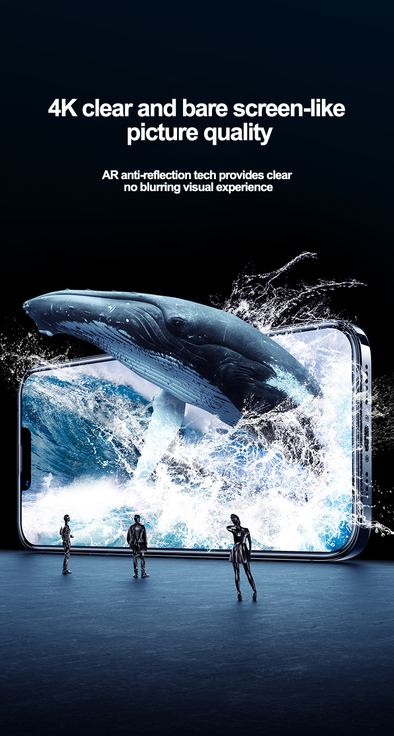 HD premium strengthed tempered glass edge to edge screen protector