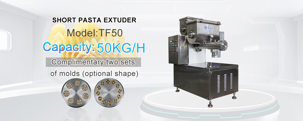 Pasta extruders machines suitable for industrial pasta factories