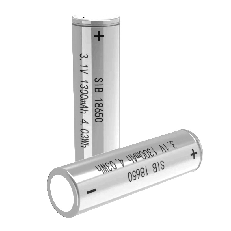 High Power Na Ion Battery 18650 31v 1300mah Cylindrical Rechargeable Sodium Ion Battery For