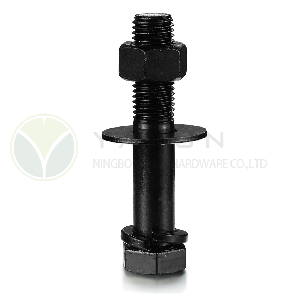 Heavy structural bolt/spring lock washer/hardened flat washer/heavy hex