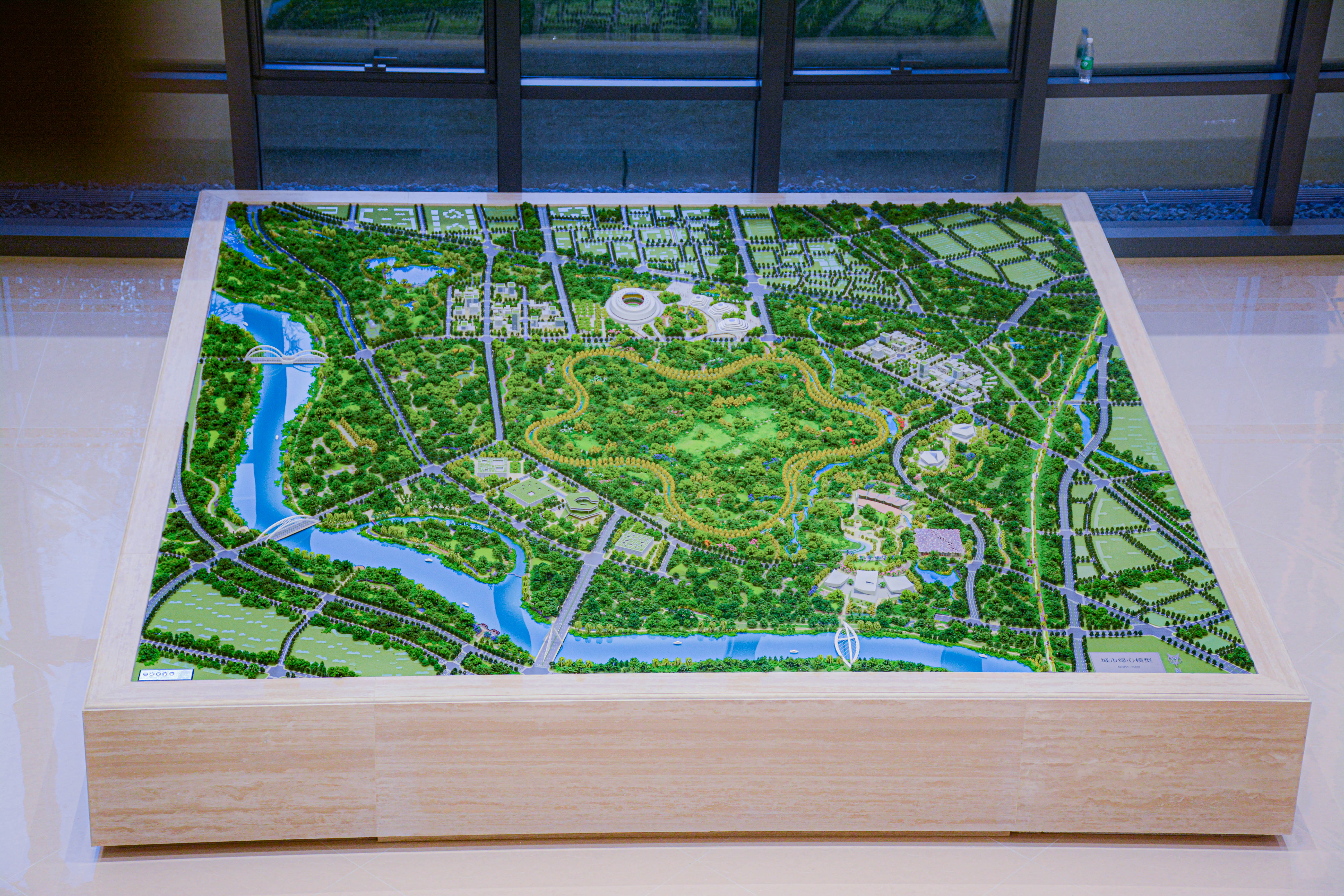 北京副中心城市绿芯沙盘模型