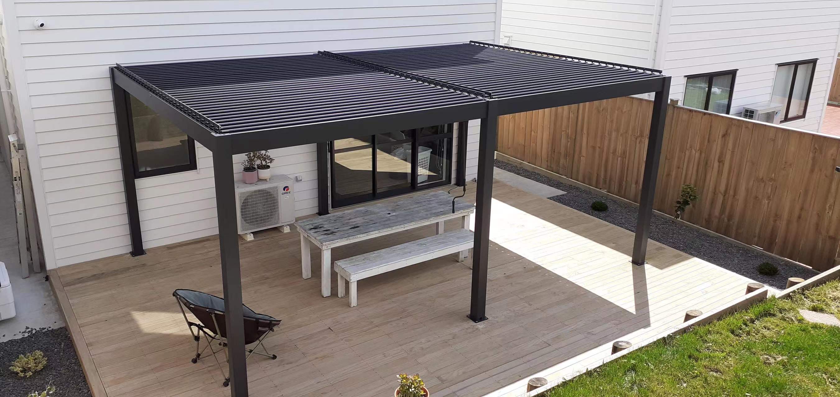 Wall Standing  Pergola- Motor Drive